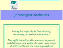 Tablet Screenshot of jrsdesignerbirdhouses.ca